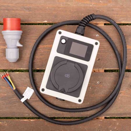 dé Mobiele Wallbox type 2 - Open eind - CEE - 3 fase 16A