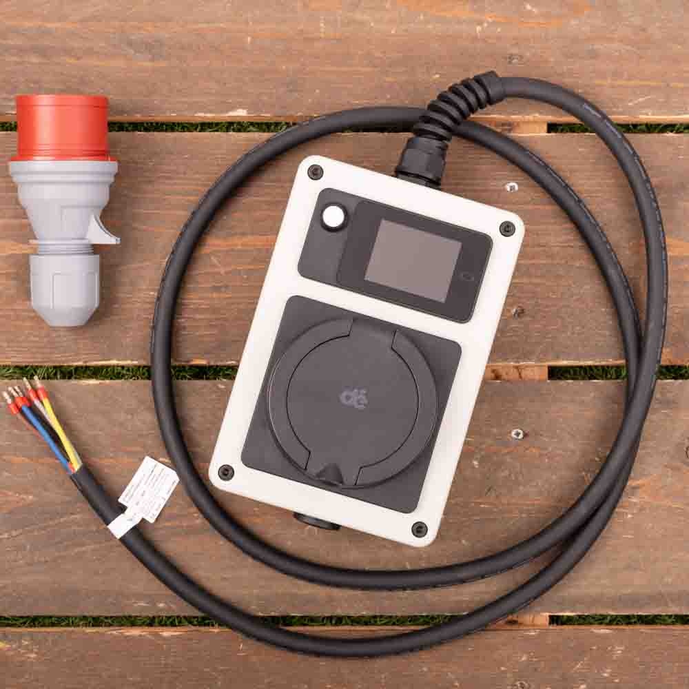 Mobiele Wallbox type 2 - Open eind - CEE - 3 fase 16A