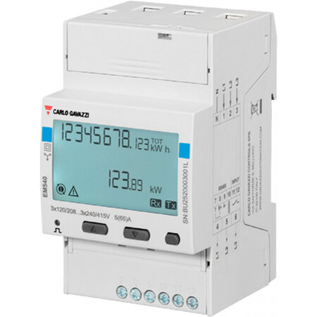 Carlo Gavazzi EM540 DIN Energiemeter 3-fase - 65A - Retour
