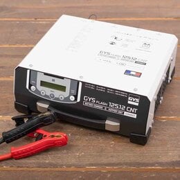 GYS acculader met voeding GYSFLASH 125.12 CNT FV 5M