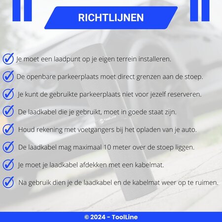 ToolLine Kabelmat voor licht gebruik - 120 x 40 cm