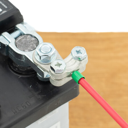 Kabeloog Messing Vertind 25mm2 Ø8mm Schroefaansluiting