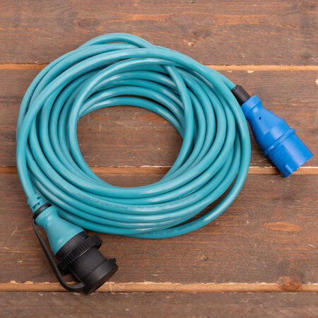 Mastervolt Walstroomkabel 15 meter - 16A - Groen-blauw