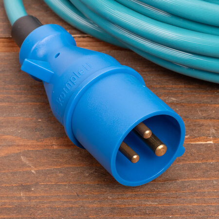 Mastervolt Walstroomkabel 15 meter - 16A - Groen-blauw