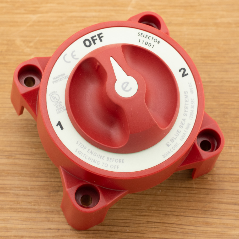 Accuschakelaar 350A 1-Uit-2