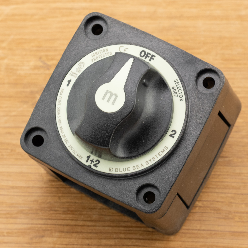 Accuschakelaar 300A 1-beide-2 - Zwart