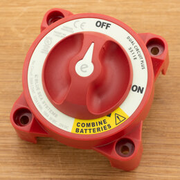 Blue Sea Systems Accuschakelaar 350A dubbel polig + noodstand