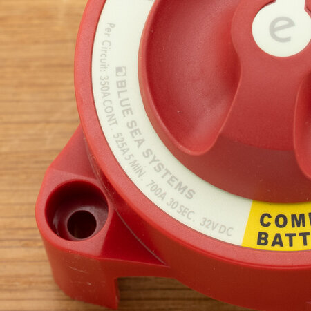 Blue Sea Systems Accuschakelaar 350A dubbel polig + noodstand