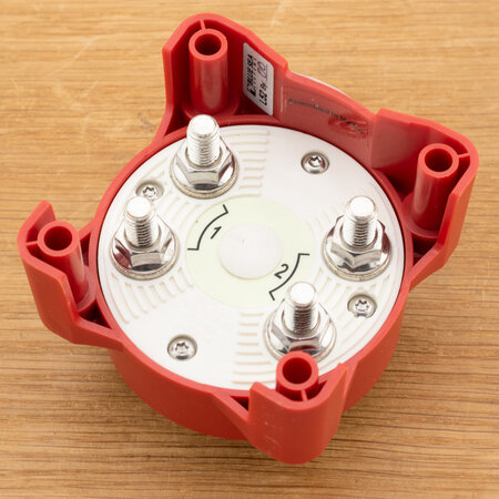 Blue Sea Systems Accuschakelaar 350A dubbel polig + noodstand