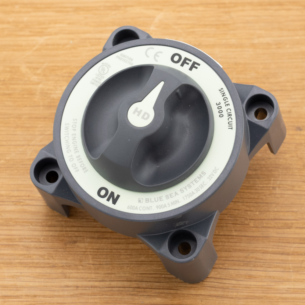 Accuschakelaar 600A enkel polig