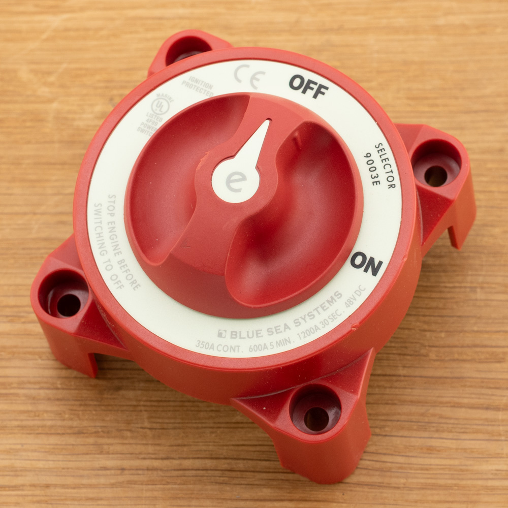 Accuschakelaar 350A enkel polig