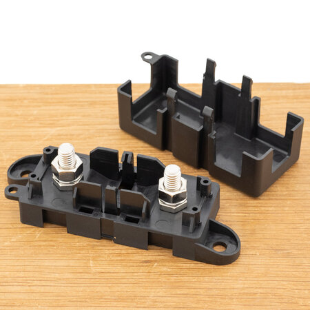 Zekeringhouder/ Fuse holder voor MEGA zekering met kap tot 300A