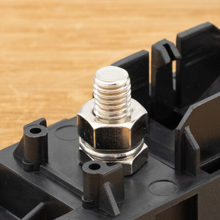 Zekeringhouder/ Fuse holder voor MEGA zekering met kap tot 300A