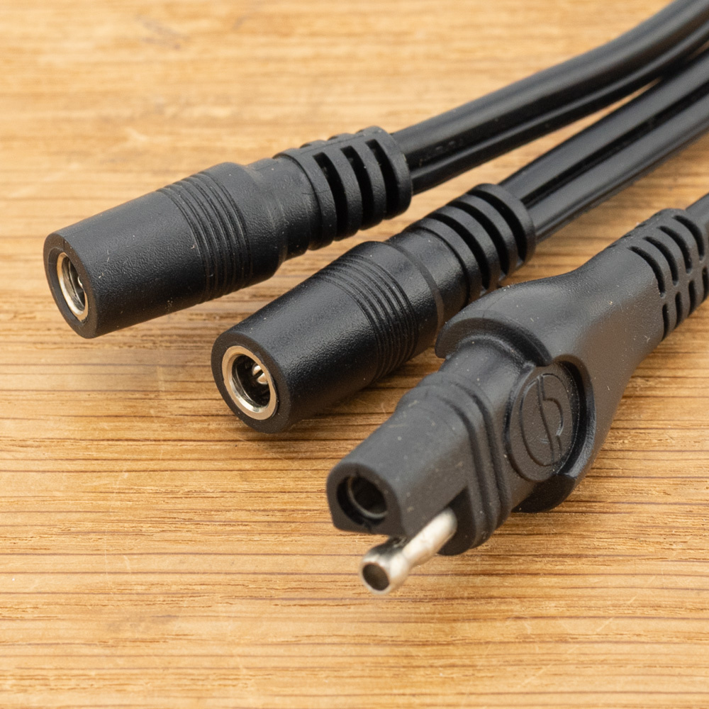 Optimate Y-splitter kabel SAE naar 2 DC-contacten