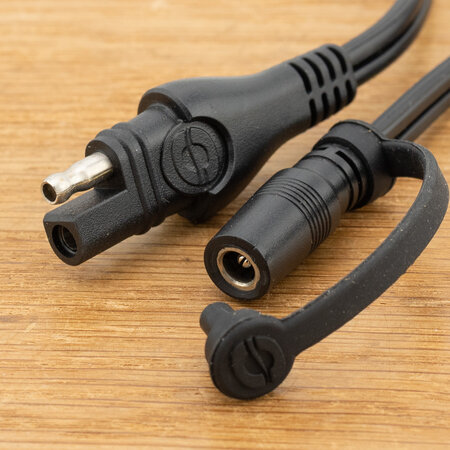 Tecmate Optimate O67 adapter SAE naar DC 2,5mm