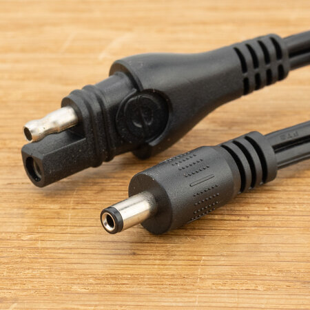 Tecmate Optimate O67 adapter SAE naar DC 2,5mm