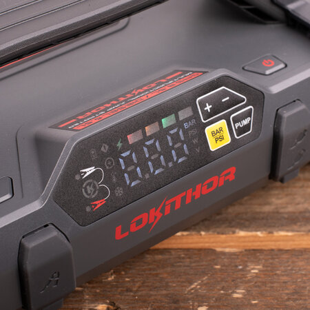 Lokithor JA301 Pro Jumpstarter 2500A + Luchtcompressor