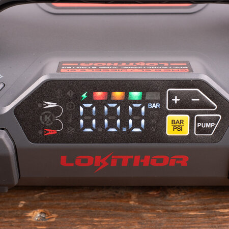 Lokithor JA301 Pro Jumpstarter 2500A + Luchtcompressor