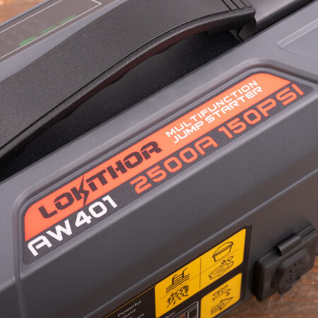 Lokithor AW401 Jumpstarter 2500A + Luchtcompressor + Waterpomp