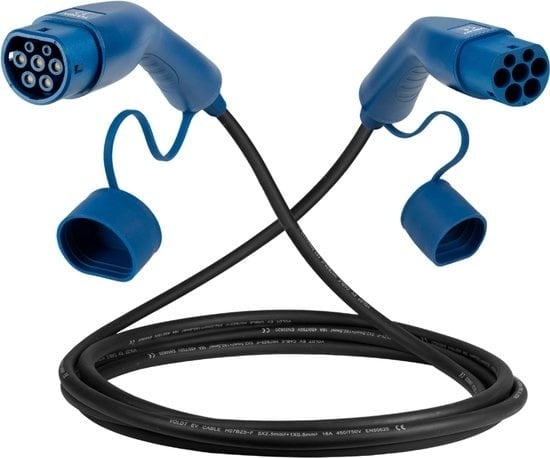 Laadkabel type 2 - 3 fase 16A - 10 meter afbeelding