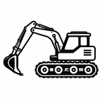 Acculader voor graafmachine