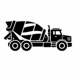 Acculader voor een betonmixerwagen