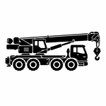 Acculader voor een mobiele kraan