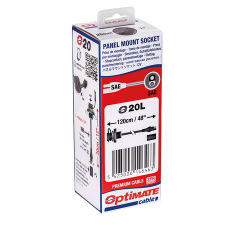 Tecmate Optimate O-20L SAE dashboard/ schutbord/ paneel aansluiting