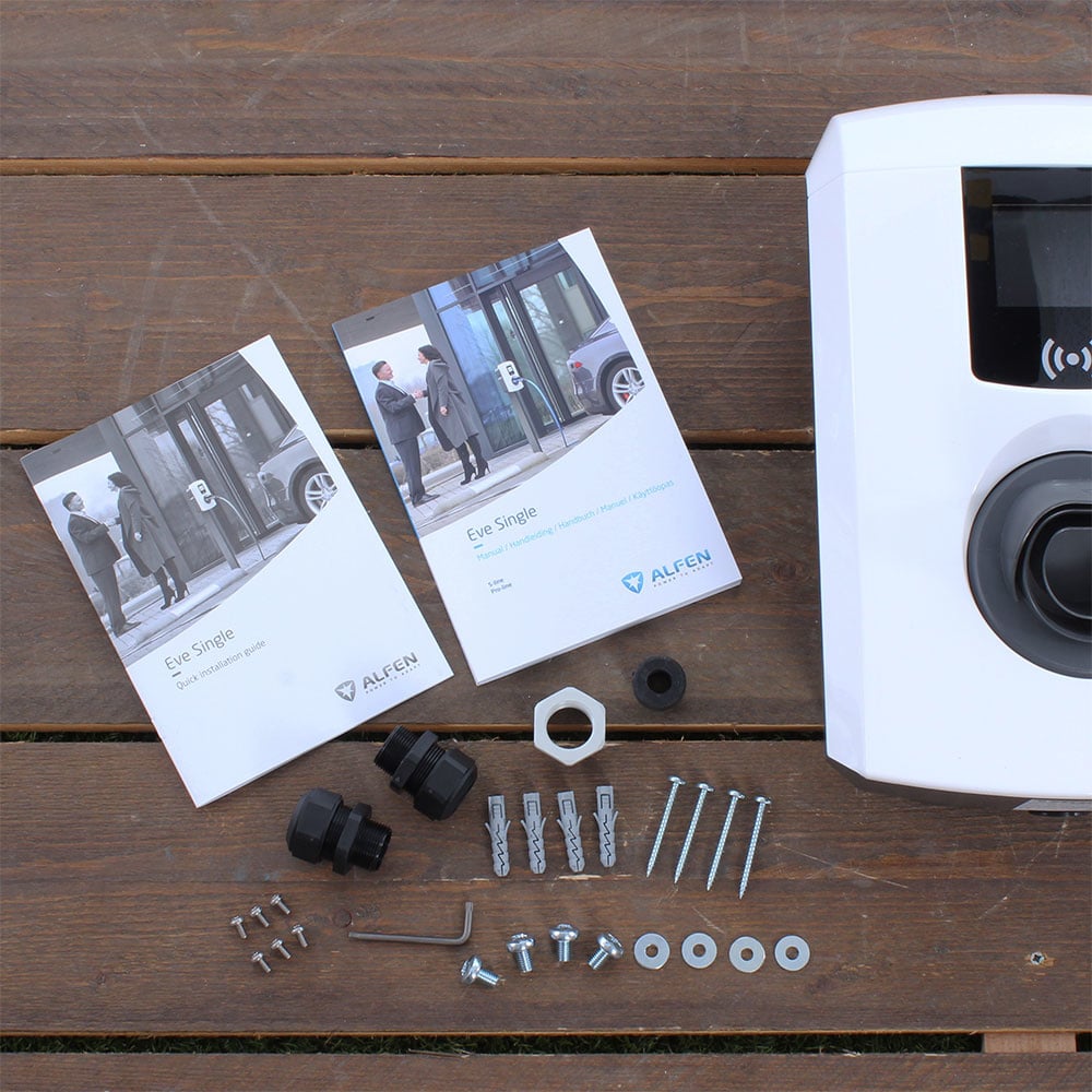 Eve Single Pro-line - 3 x 32A - Zonder vaste kabel - RFID - E-Flux - Load Balancing