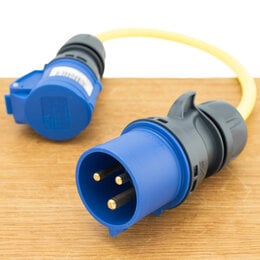 Ratio Verloopstekker 3 fase naar 1 fase 32A