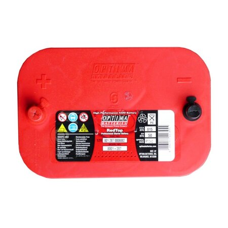 Optima Red Top 12V/50Ah AGM Spiraalcel accu RT C 4.2