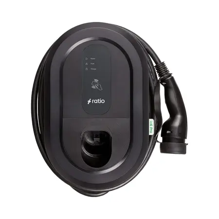 Ratio io6 Pro Laadstation 5 meter vaste laadkabel 3 fase 16-32A - inclusief MID Meter