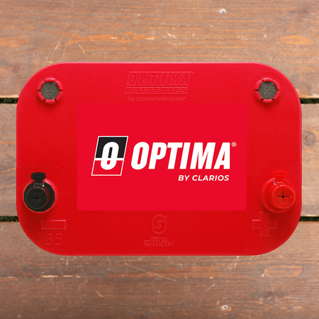 Optima Red Top 12V/44Ah AGM Spiraalcel accu RT R 3.7 - Reverse Poling