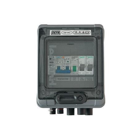 DEFA Installatieautomaat EI Central 16A 2 ingangen + 3 uitgangen