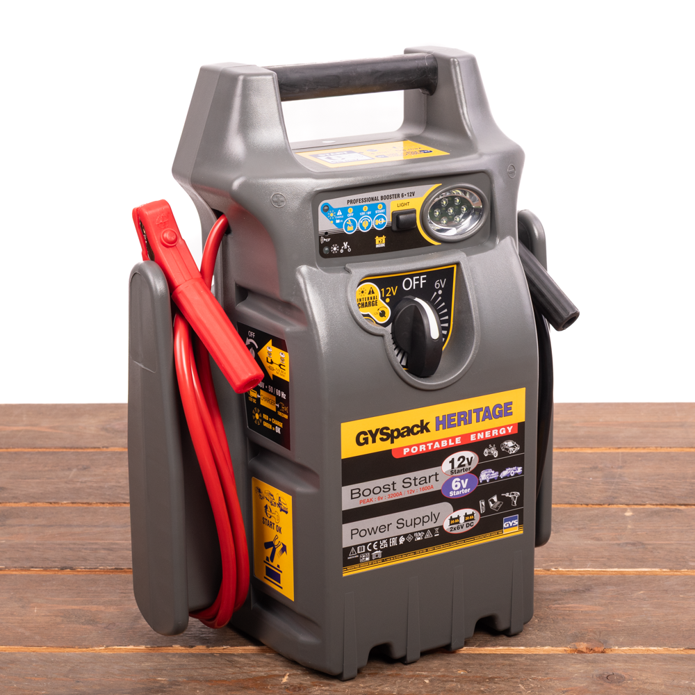 GYSpack Heritage - 6V / 12V Jumpstarter en 12V voeding