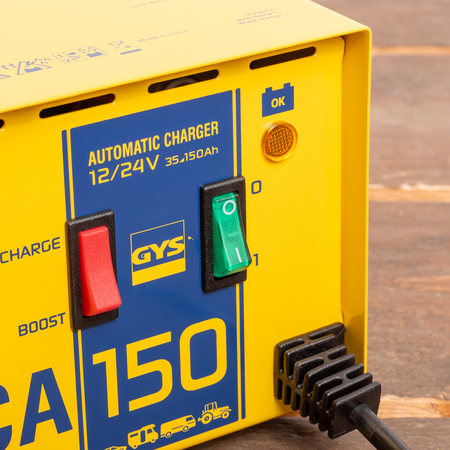 GYS acculader CA 150 | 12/24V 9/10A 500W