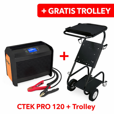 CTEK PRO 120 (12V / 120A) - inclusief gratis Trolley