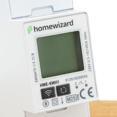HomeWizard HomeWizard Wi-Fi kWh Meter 1-fase – Slim energieverbruik meten voor zonnepanelen, laadpaal en warmtepomp
