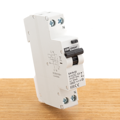 EMAT Aardlekautomaat B 16A 30mA 1P+N