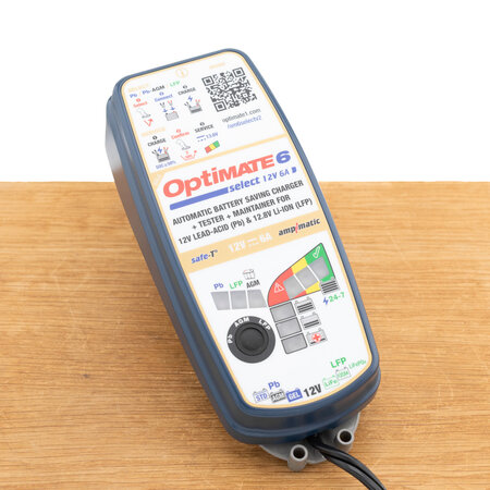 Tecmate OptiMate 6 Select V2 | 12V acculader auto & motor