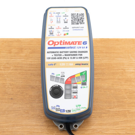 Tecmate OptiMate 6 Select V2 | 12V acculader auto & motor