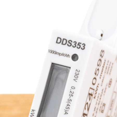 EMAT kWh meter 45A 1-fase Dinrail Digitaal MID Gekeurd