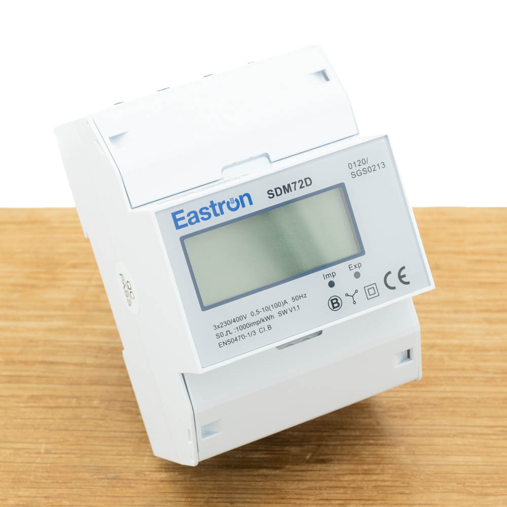 SDM72DMID Energiemeter 3-fase 100A MID DIN-rail