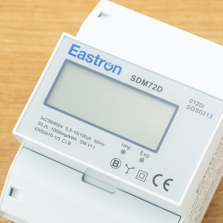 Eastron Eastron SDM72DMID Digitale Energiemeter 3-fase 100A MID Gecertificeerd – DIN-rail 4 modules voor nauwkeurige kWh meting