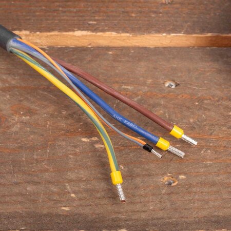 Ratio E-Line Laadkabel Type 2 naar open einde - 1x32A - 4 meter - Coiled