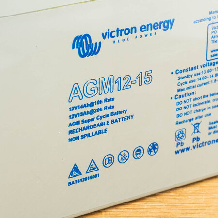 Victron AGM 12V/15Ah Super Cycle Accu/ Batterij M5 Insert