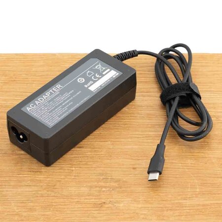 Laptop oplader USB-C AC Adapter 65W - Zwart