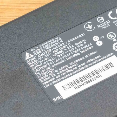 Toshiba Laptop oplader AC Adapter 120W | Plug: 5,5 x 2,5