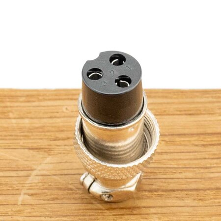 GX16 stekker 3 pin female