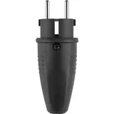 ABL Randgeaarde Stekker 2P Rubber TPE IP44 Zwart